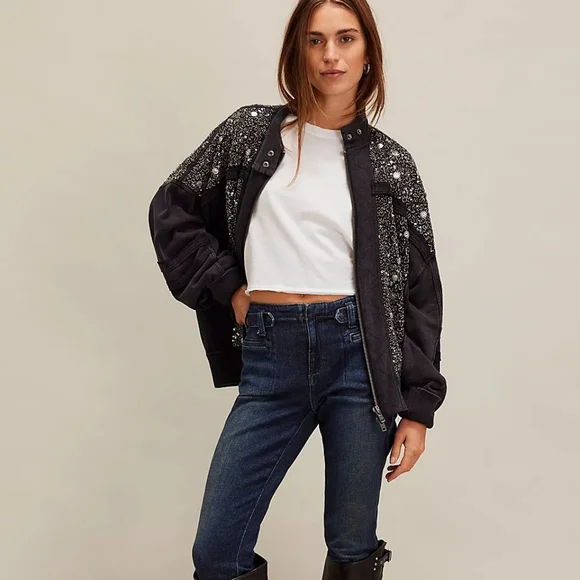 NWT Free People Sparkle Sweatshirt - Picture 3 of 4